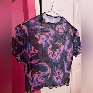 See through flame top